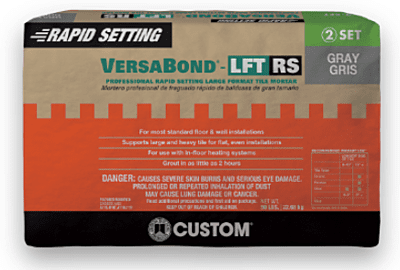 VersaBond LFT RS Rapid Setting Gray 50lb  (CUS-CVBLFTMRSG50)