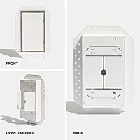 Aria Drywall Pro Air Register 4x12 Satin White (ARV-DWALL4X12SWH)