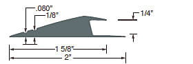 1/2" Butt Reducer - 12'  Charcoal (SHA-5507)