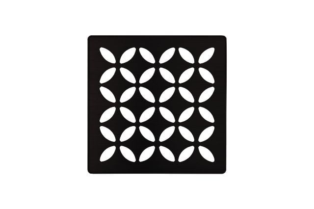 Grate 4" Floral Matte Black MGS (KDIF4GRKMGSD5)