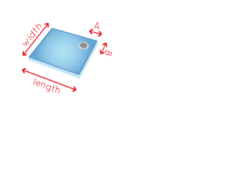 Shower Pan 5' x 5' Point Series A12B12 (UBR-205431074) Shower Pan 5' x 5' Point Series A12B12 (UBR-205431074)