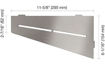 Shelf-E Pure Brushed Stainless Steel (SES3D7EB)