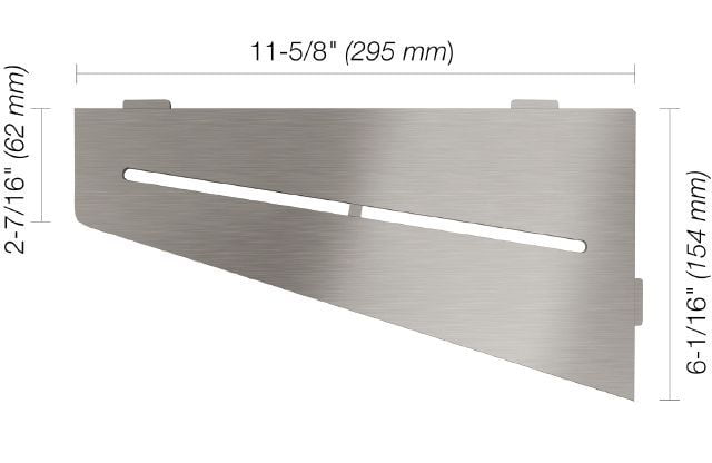 Shelf-E Pure Brushed Stainless Steel (SES3D7EB)