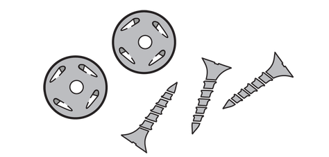 Stainless Steel Combo Washer & Screws (UBR-207432981)