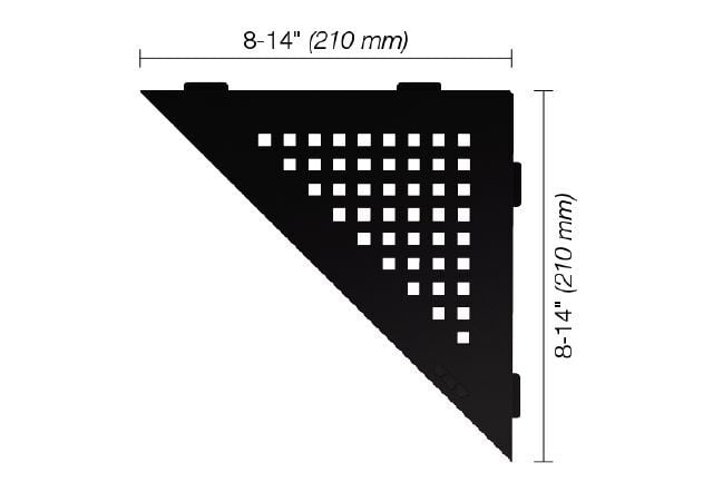 Shelf-E Square Matte Black (SES1D3MGS)