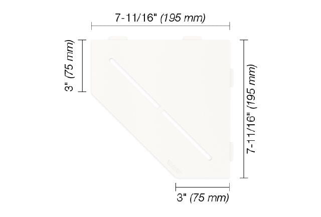 Shelf-E Pure Matte White (SES2D7MBW)