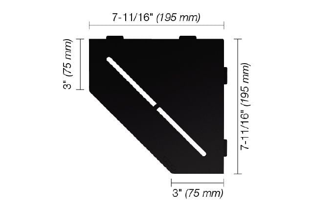 Shelf-E Pure Matte Black (SES2D7MGS)