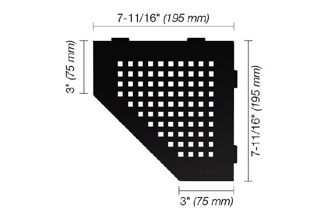 Shelf-E Square Matte Black (SES2D3MGS)