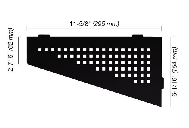 Shelf-E Square Matte Black (SES3D3MGS)