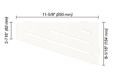 Shelf-E Wave Matte White (SES3D10MBW)