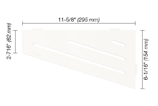 Shelf-E Wave Matte White (SES3D10MBW)