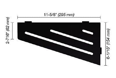 Shelf-E Wave Matte Black (SES3D10MGS)
